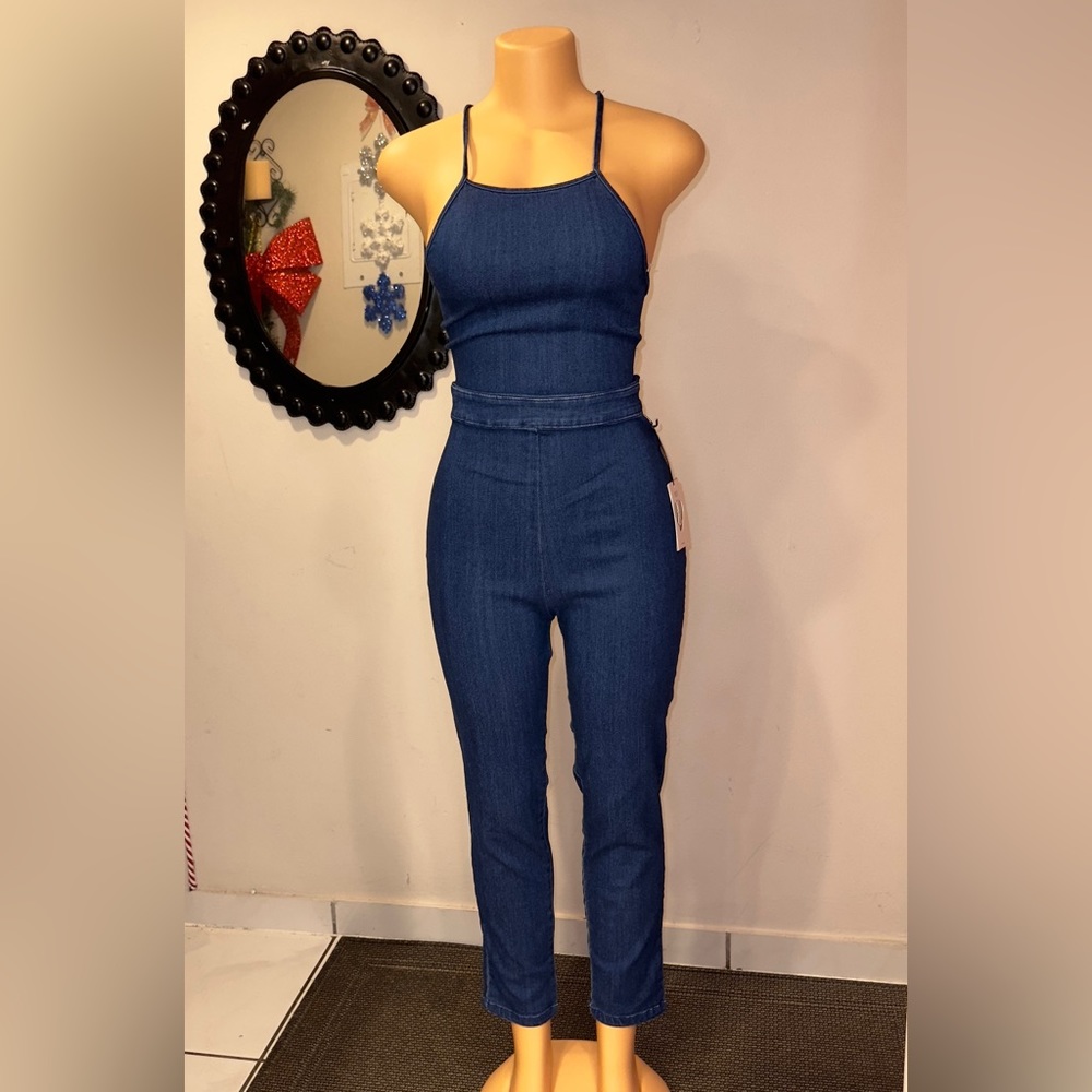 NWOT JUMPSUIT JEAN SIZE XL